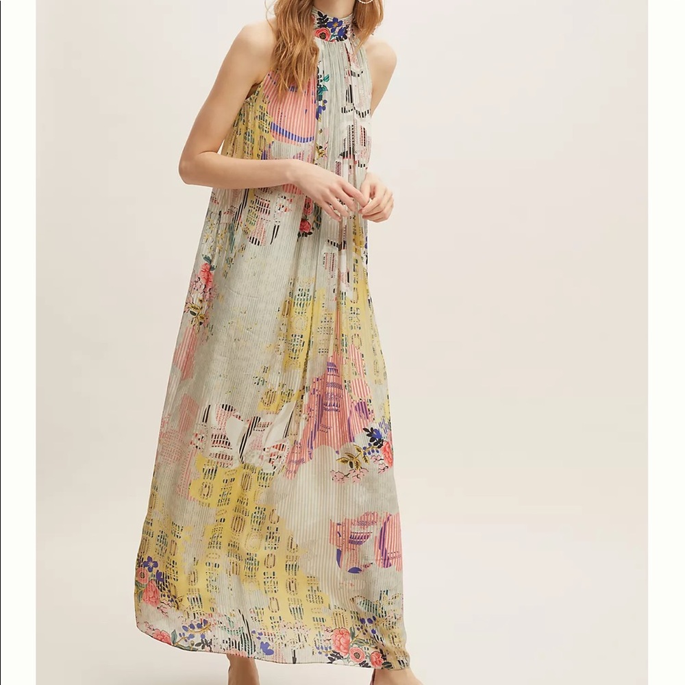 Anthro | Bhanuni by Jyoti floral printed dress